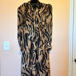 Lion Print Maxi Dress